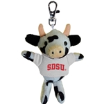 SDSU Plush Cow Keytag
